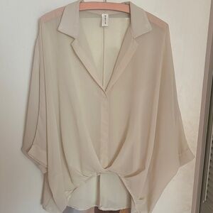 NEW Elegant Cream Women's Blouse